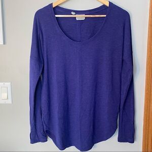 Athleta Ahimsa Long Sleeve Scoop Neck Top S